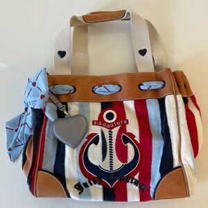 Vintage Juicy Couture Nautical Anchor Terry Daydreamer Tote Shoulder Bag